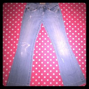 MEK Denim USA low-rise bell bottom jeans